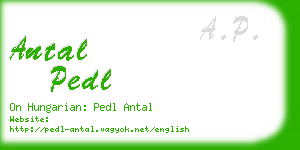 antal pedl business card